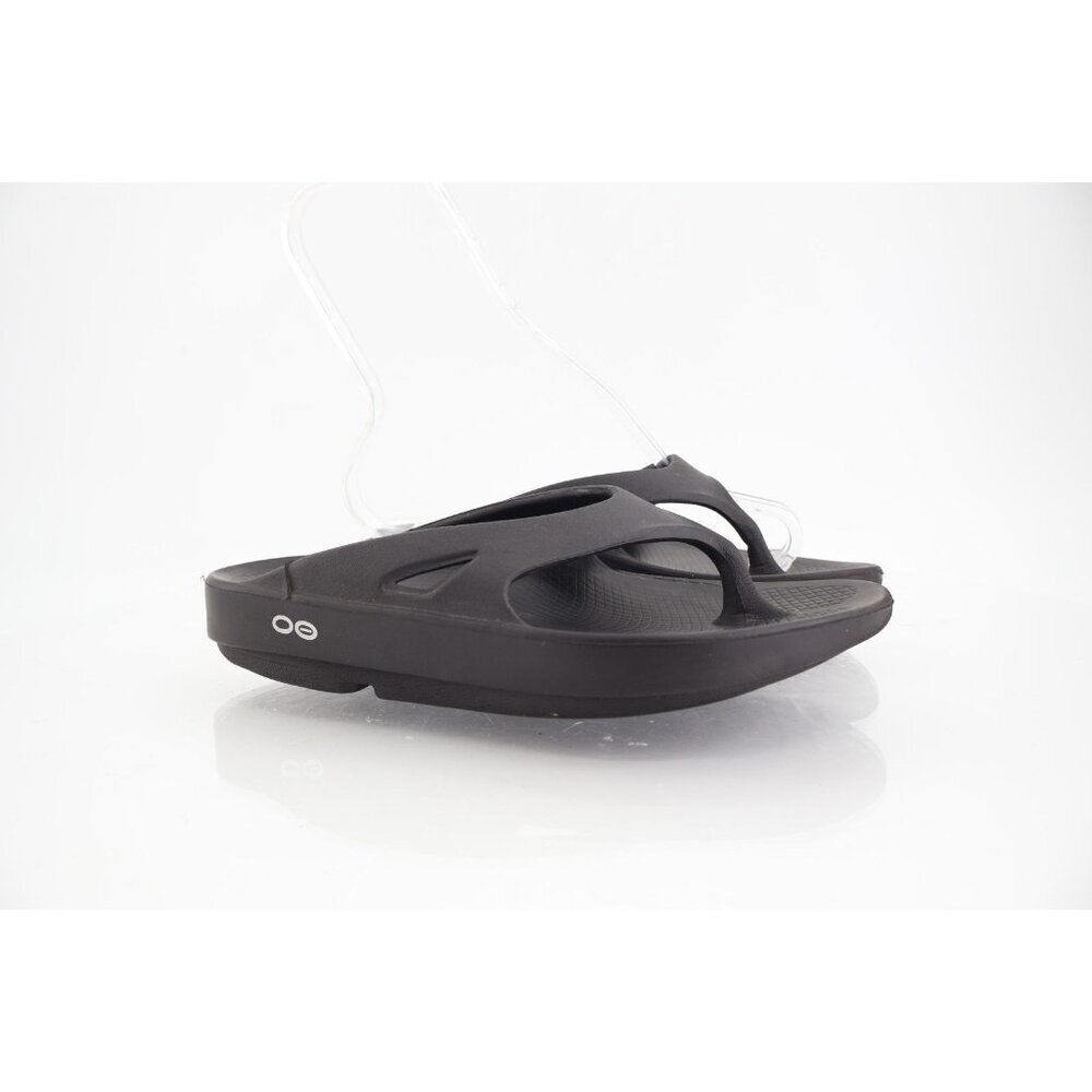Oofos Womens OOriginal Sandal Size 5 Black Thong Slide Sport Recovery Shoe Comfy